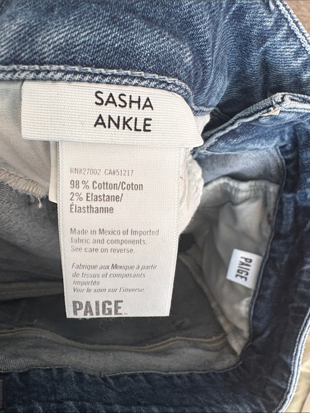 PAIGE Sasha Ankle Wide-Leg Cuff Jeans - Picture 11 of 11